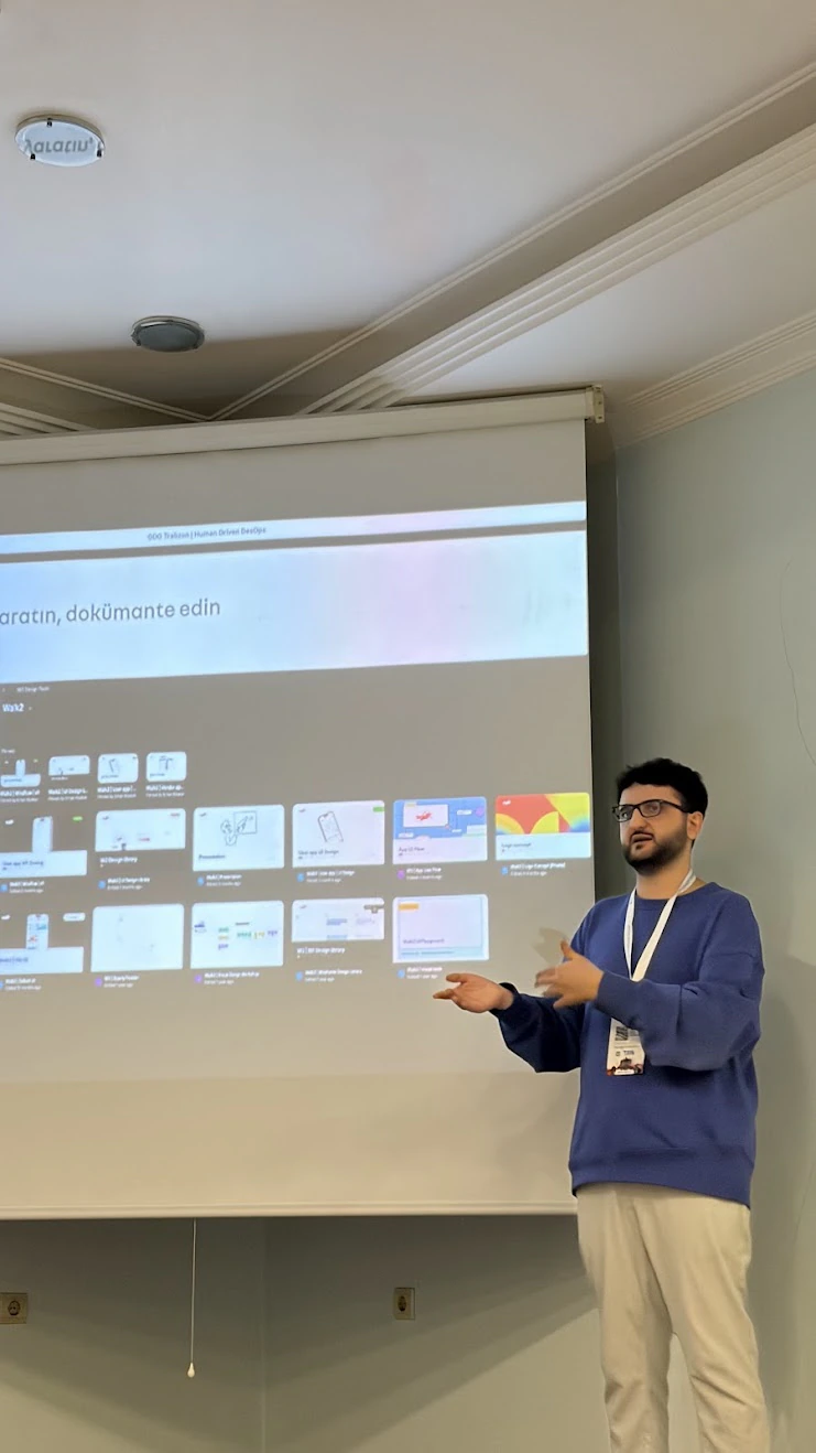 Giving a talk in front of a screen