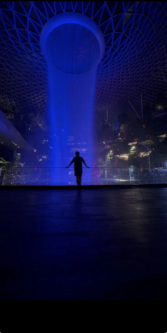 Rain Vortex at Changi Airport